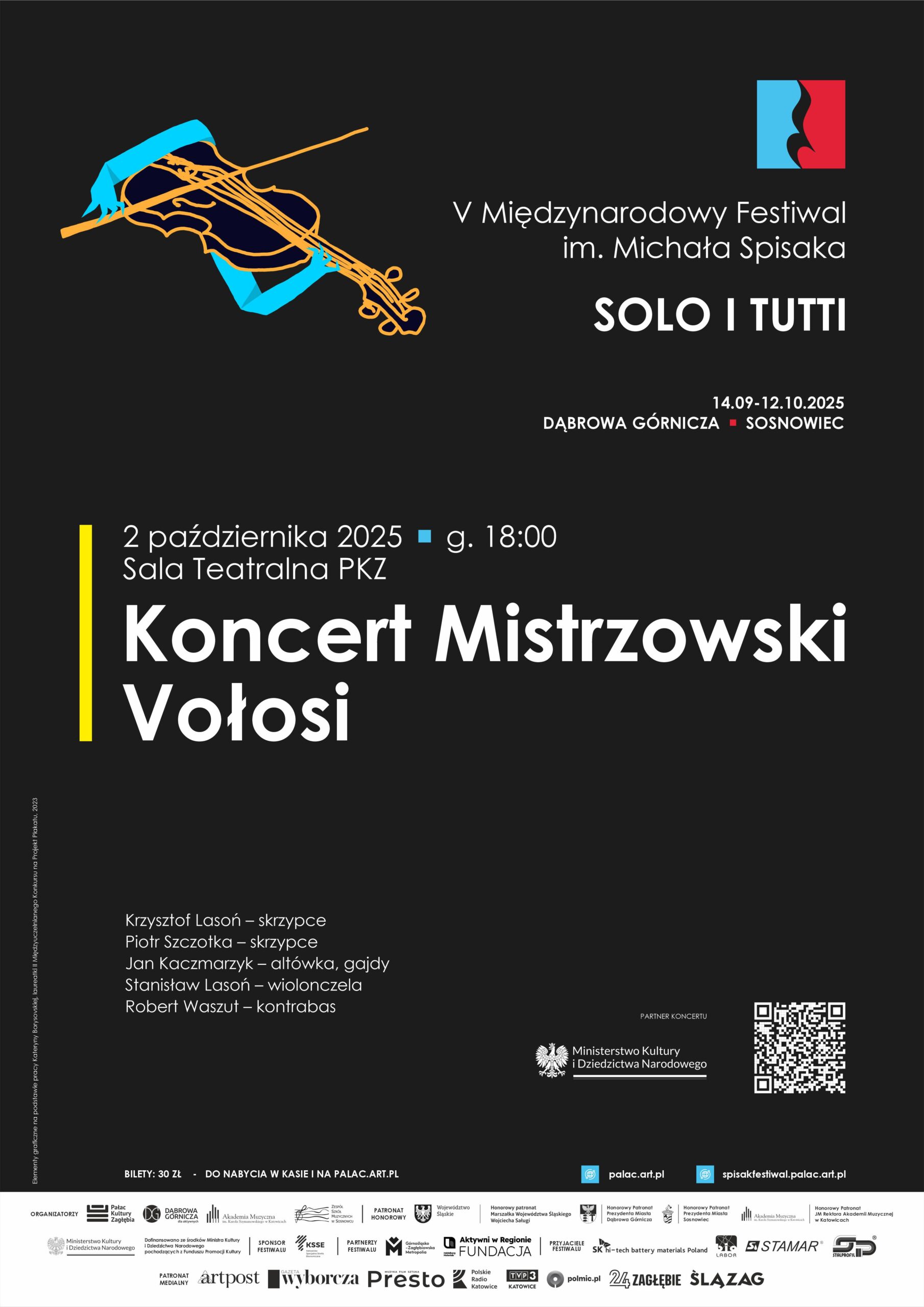 Plakat promujący koncert mistrzowski Vołosi