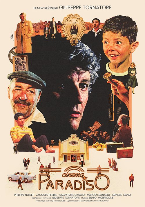 Plakat promujący film Cinema Paradiso