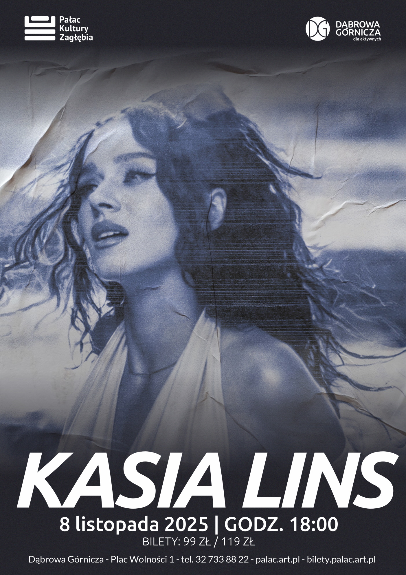 Plakat wydarzenia: koncert Kasi Lins