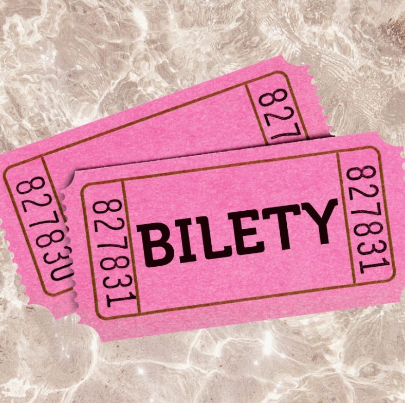 Grafika przedstawiające symboliczne bilety