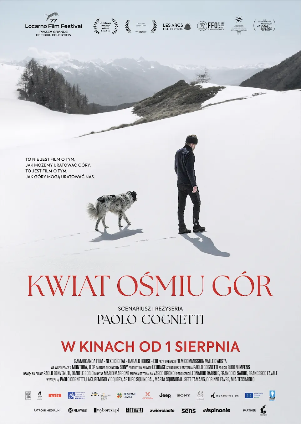 Plakat z filmu "Kwiat ośmiu gór"