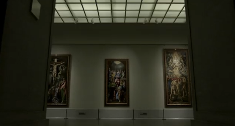 Kadr z filmu promującego film Muzeum Prado