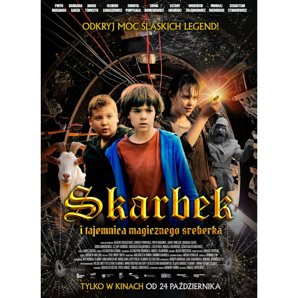 Plakat do filmu "Skarbek i tajemnica magicznego sreberka"