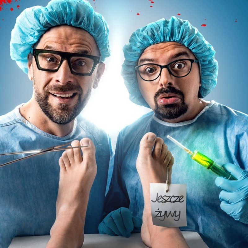 fragment plakatu promującego program ostre cięcie kabaretu paranienormalni