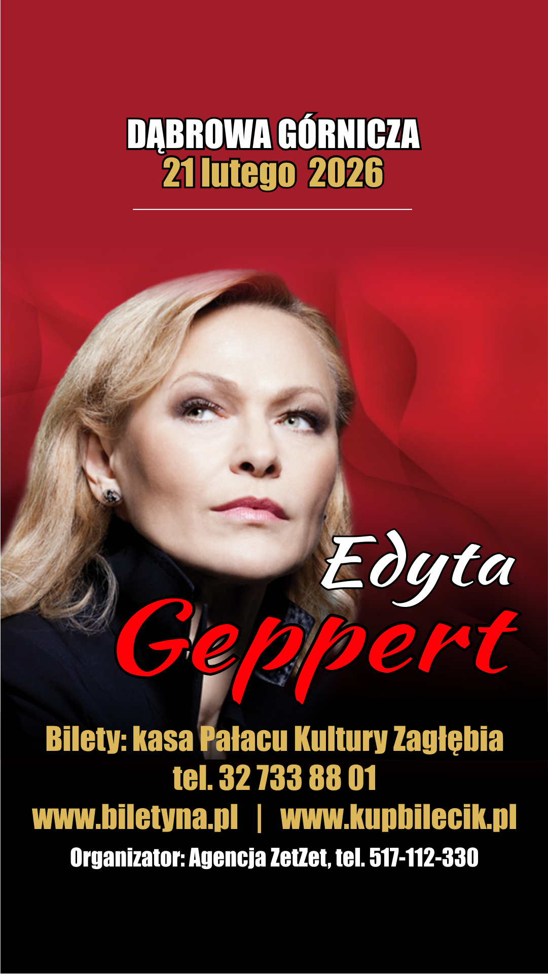 grafika promująca koncert edyty geppert