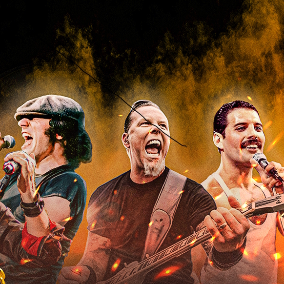 Grafika promująca koncert "Rock przy świecach"