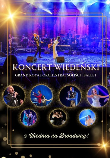 Plakat promujący wydarzenie Koncert Wiedeński Noworoczna Gala 2026 z Wiednia na Broadway