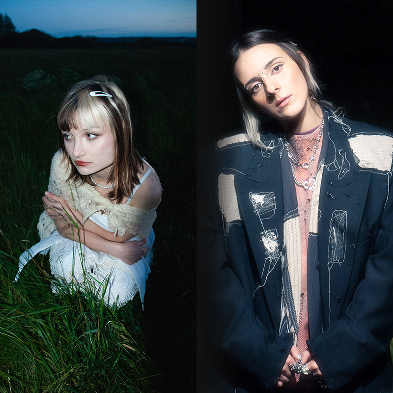 Fragmenty zdjęć artystek Clayknot i KIWI