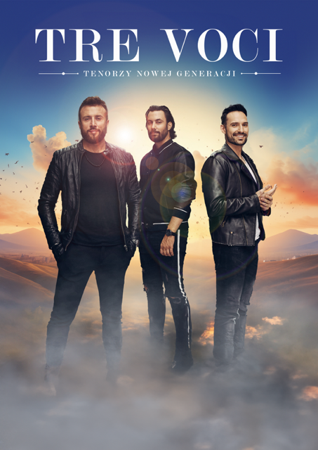 Plakat promujący koncert zespołu tre voci