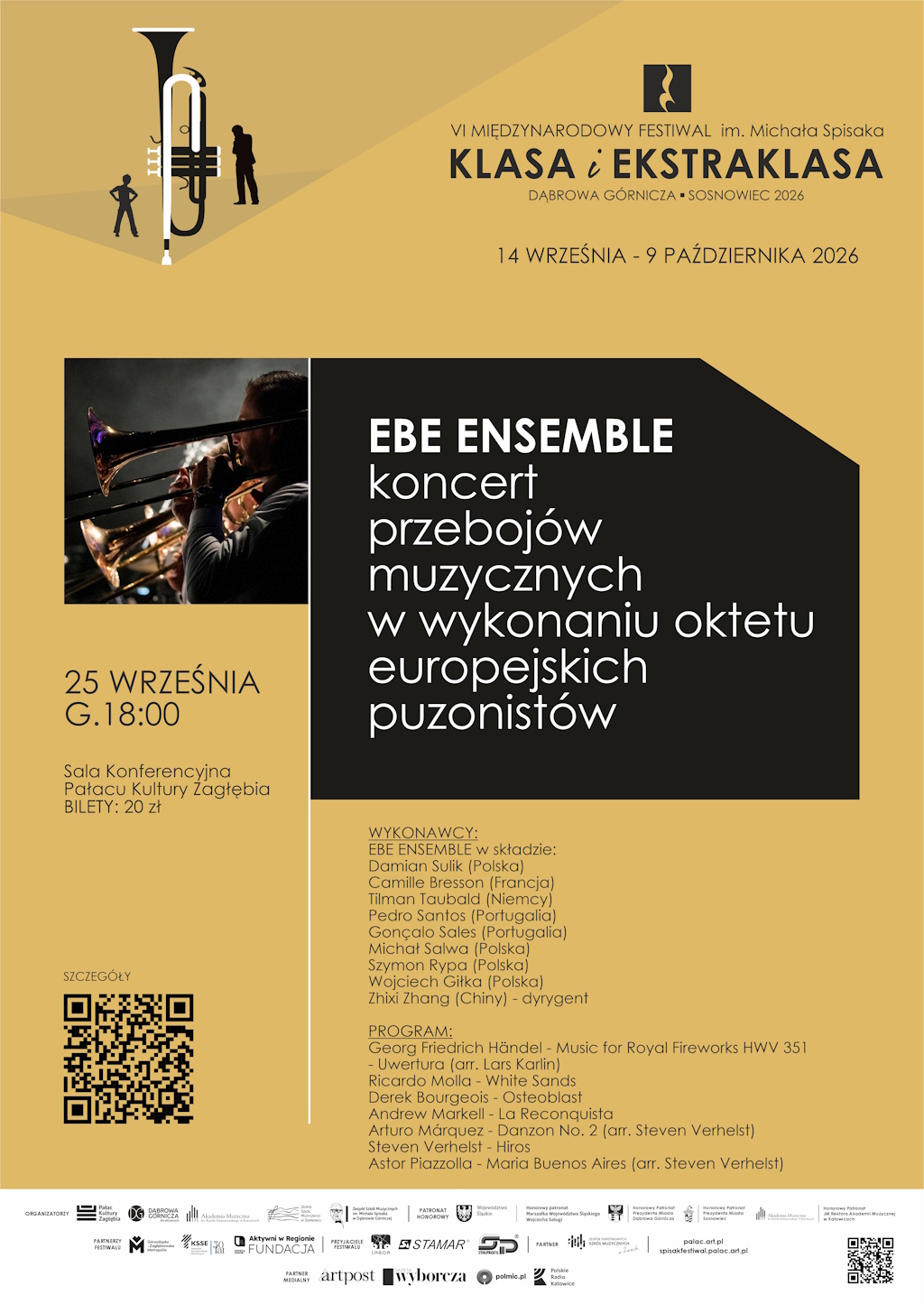 Plakat promujący koncert EBE Ensemble