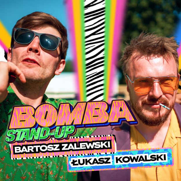 Plakat promujący Stand-up Bomba: Kowalski & Zalewski