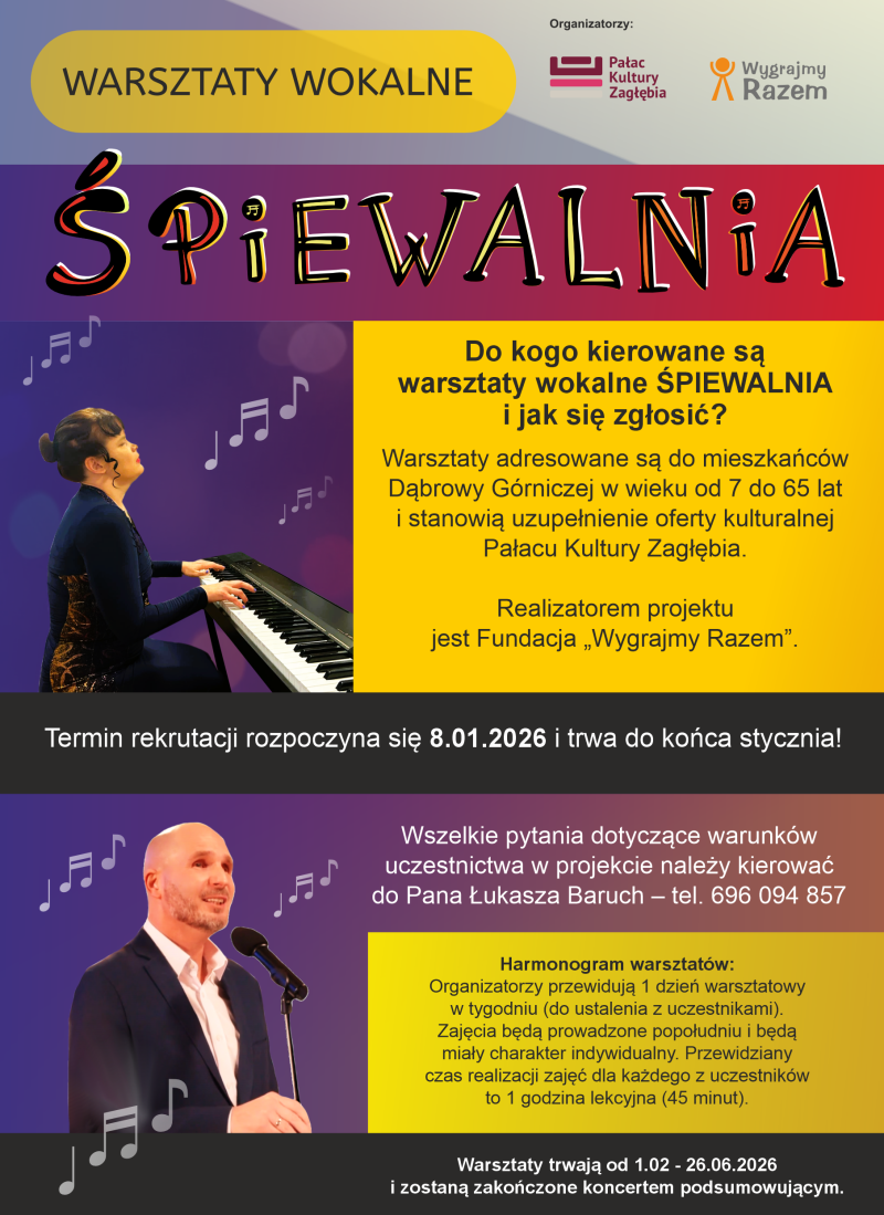 ULOTKA ŚPIEWALNIA 2026 - info o instruktorach strona1