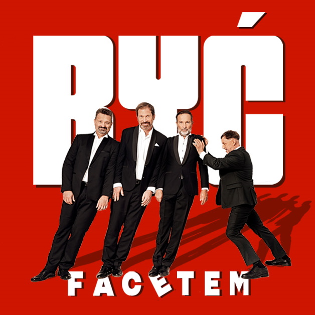 grafika promująca koncert kabaretu hrabi być facetem