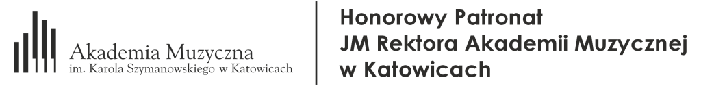 logo - Honorowy Patronat JM Rektora Akademii Muzycznej w&nbsp;Katowicach