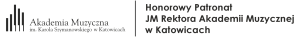 logo - Honorowy Patronat JM Rektora Akademii Muzycznej w&nbsp;Katowicach