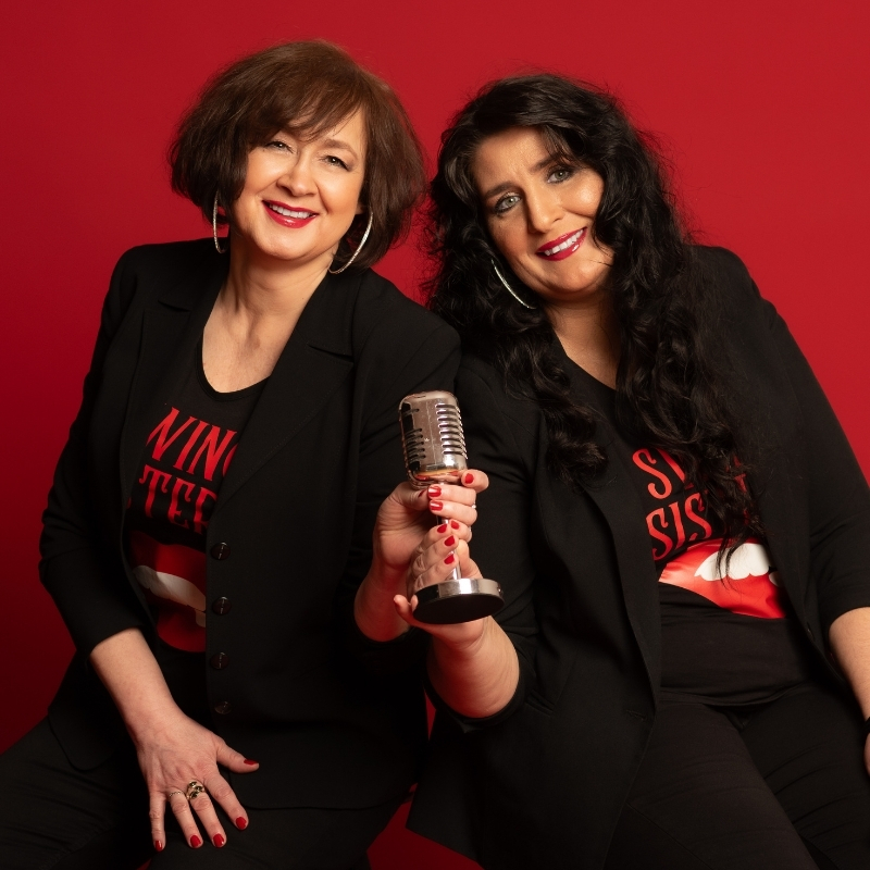 Fragment zdjęcia zespołu Swing Sisters