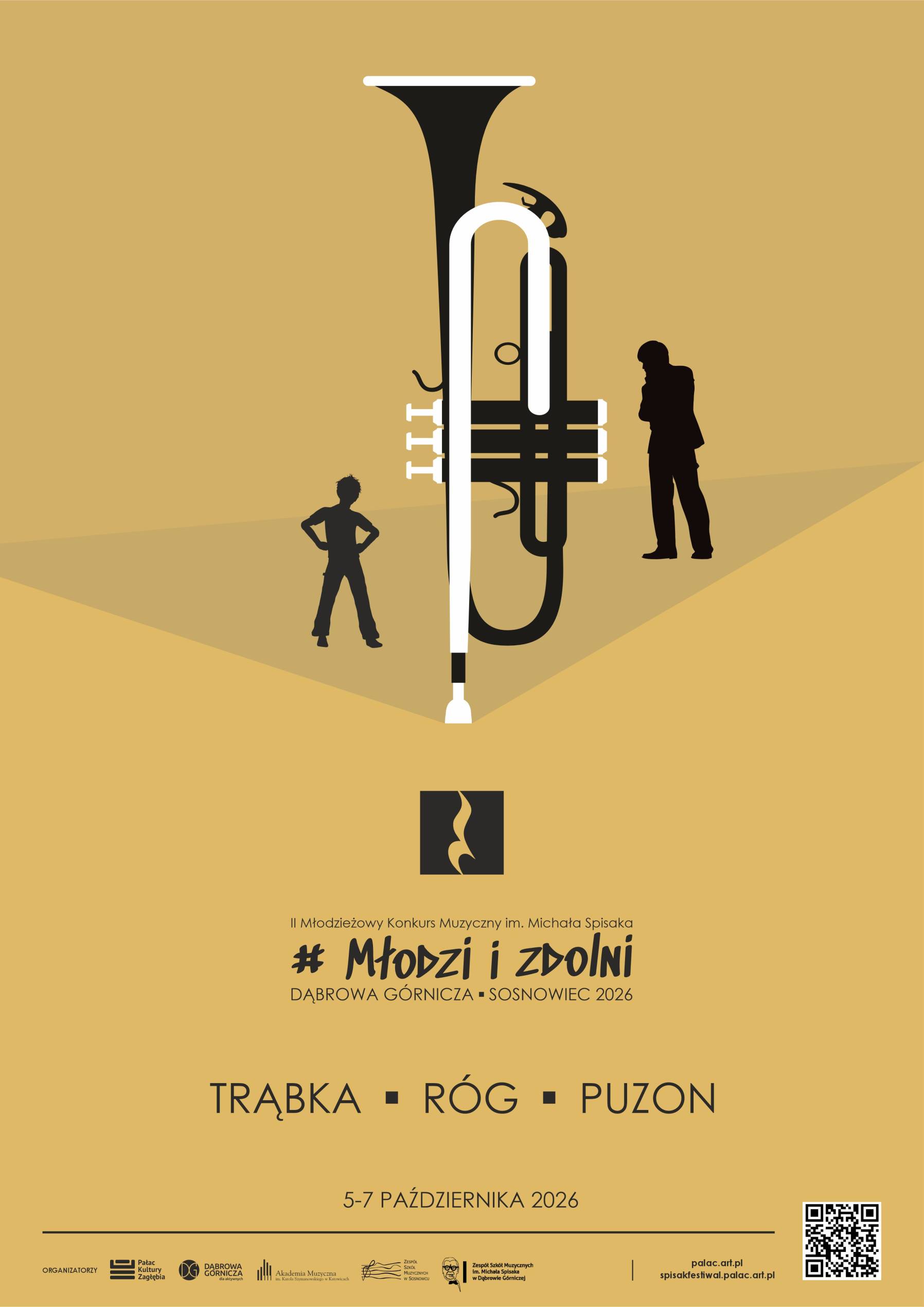 II Młodzieżowy Konkurs Muzyczny im. Michała Spisaka Młodzi i zdolni plakat