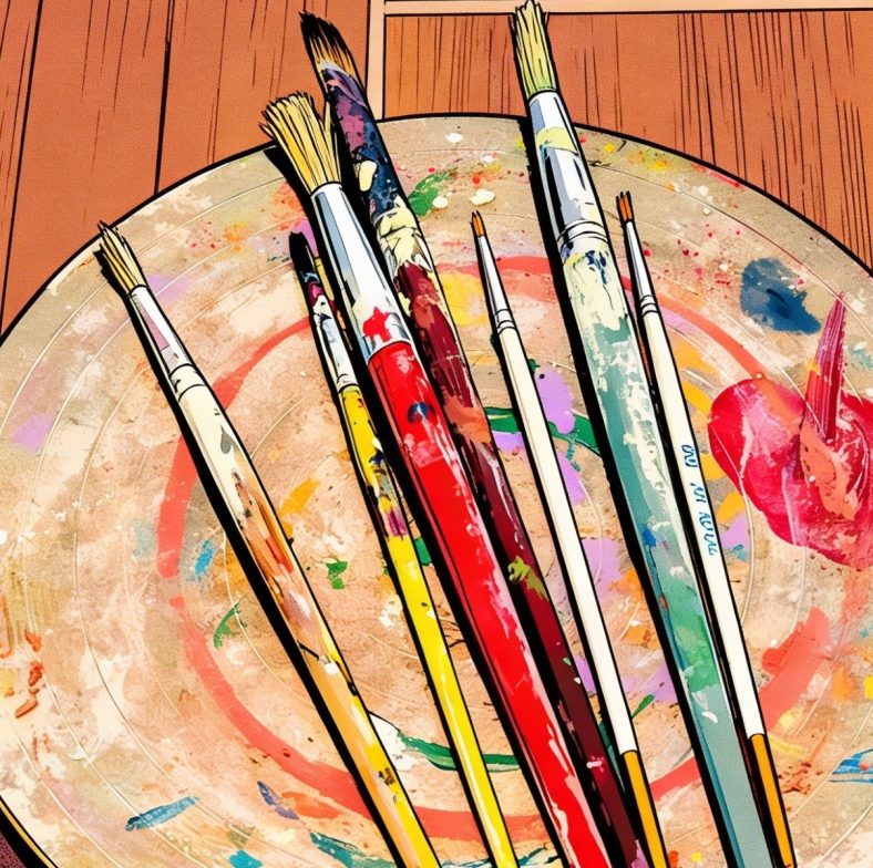 grafika do aktualności o wynikach konkursu Mistrz Pędzla Dąbrowy Górniczej