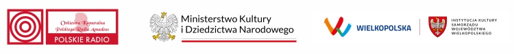 logo: Orkiestra Kameralna Polskiego Radia Amadeus, Ministerstwo Kultury i&nbsp;Dziedzictwa Narodowego, Instytucja Kultury Samorządu Województwa Wielkopolskiego