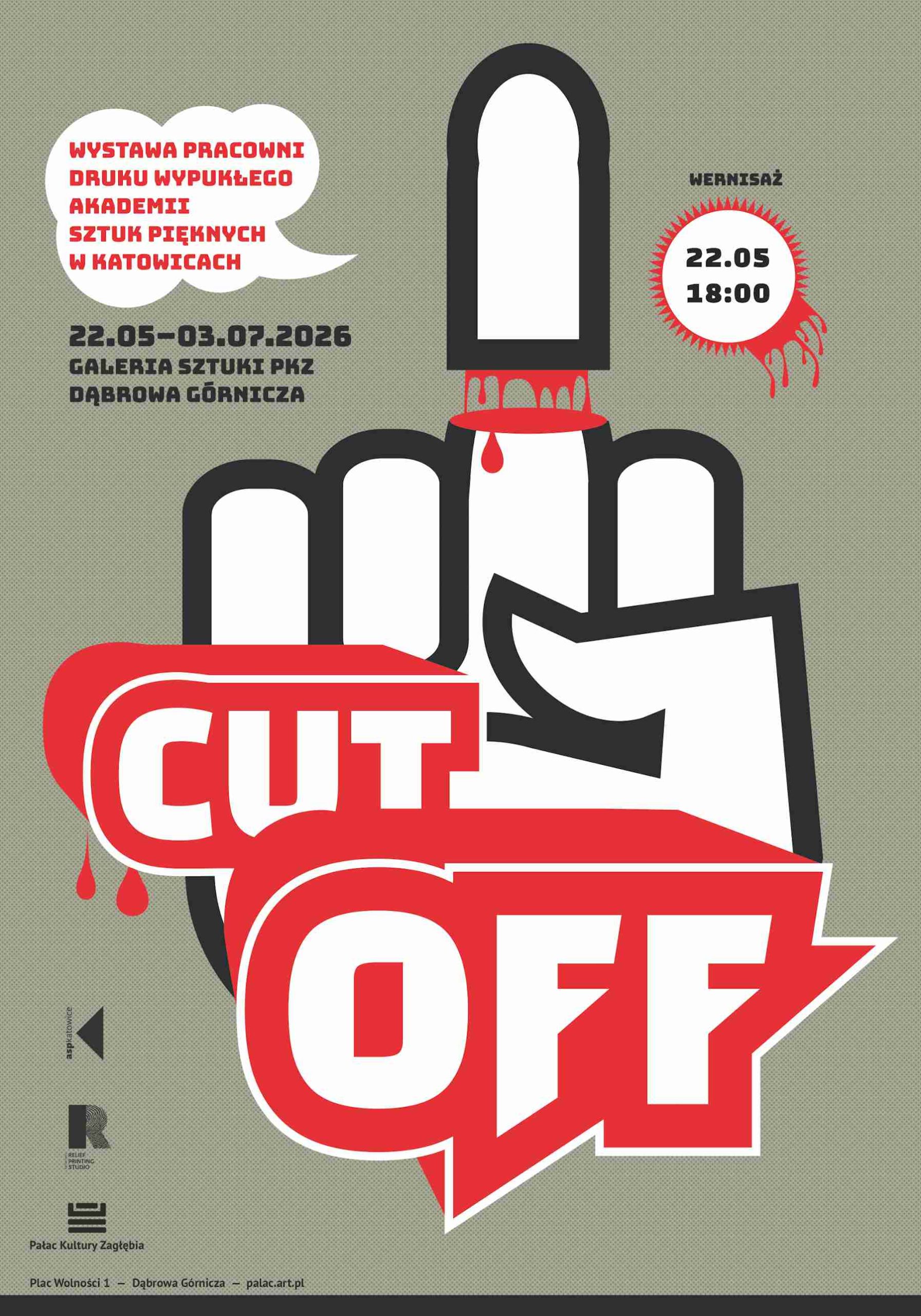 plakat wystawy Cut Off