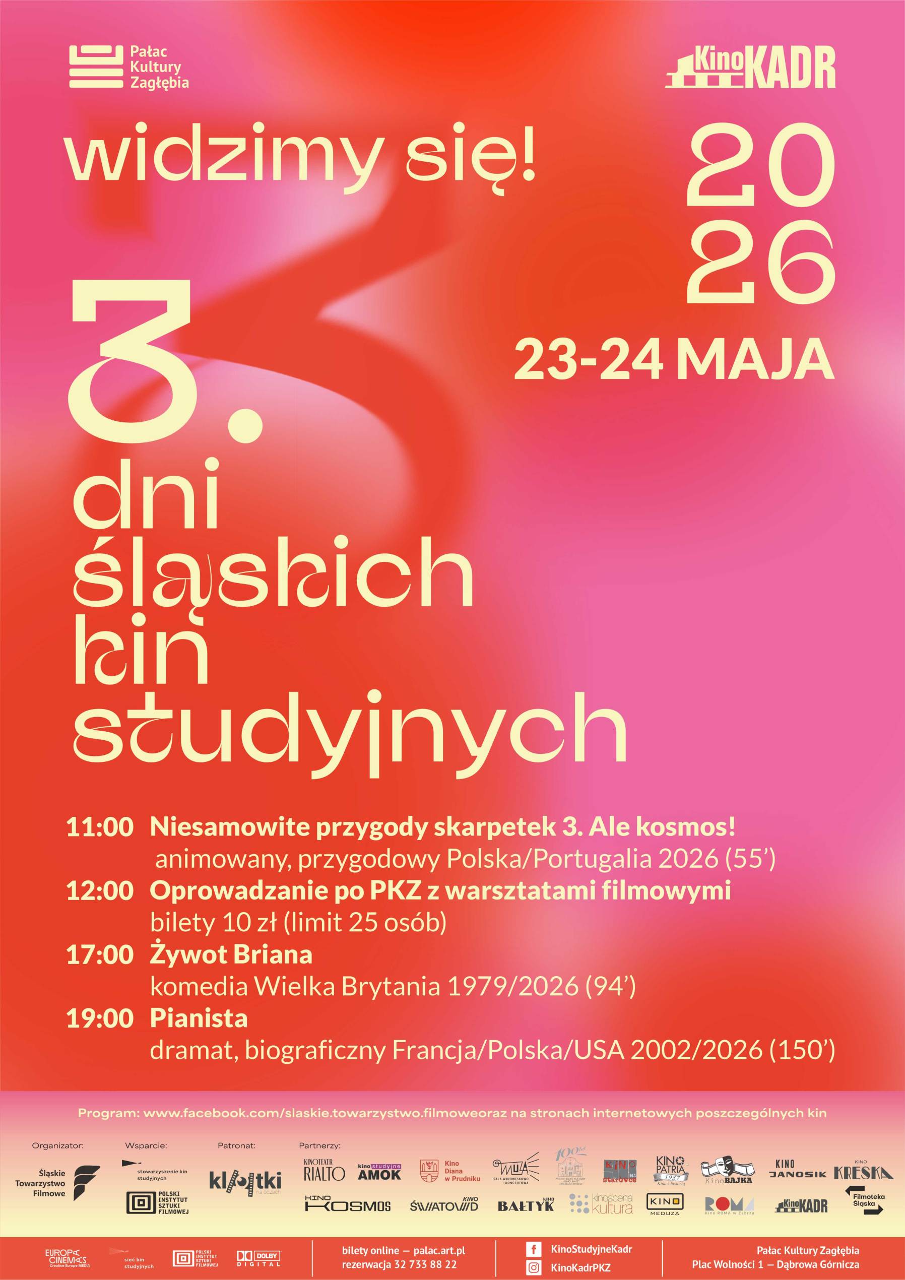 Plakat 3. Dni Śląskich Kin Studyjnych