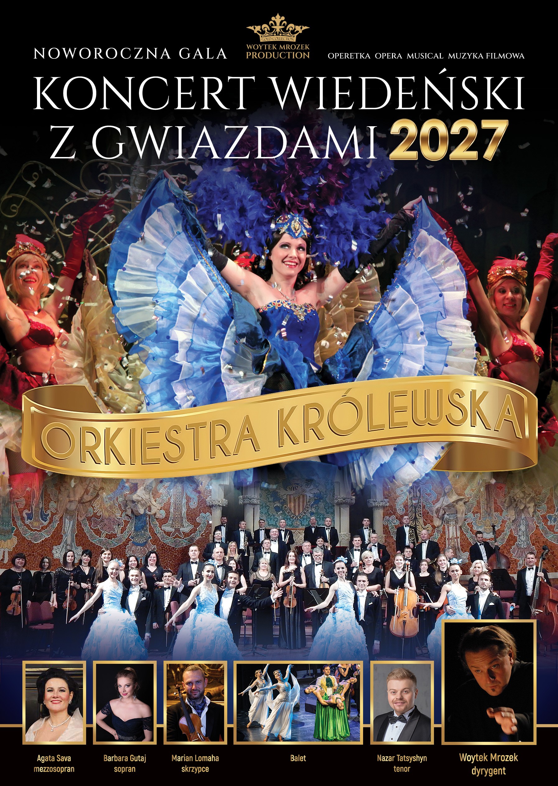 Plakat promujący Noworoczny Koncert Wiedeński z Gwiazdami 2027