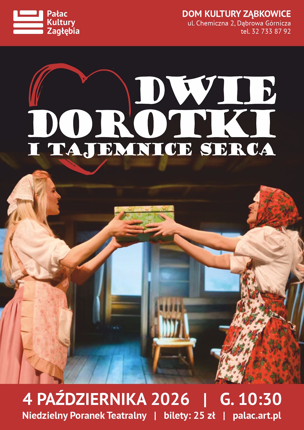 Niedzielne poranki teatralne - Dwie Dorotki - plakat