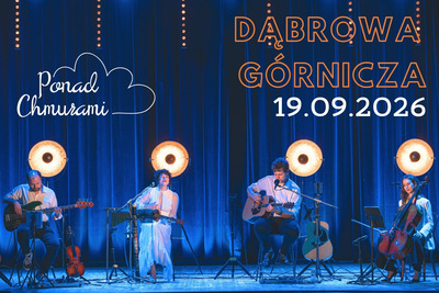 Grafika promująca koncert zespołu "Ponad Chmurami"