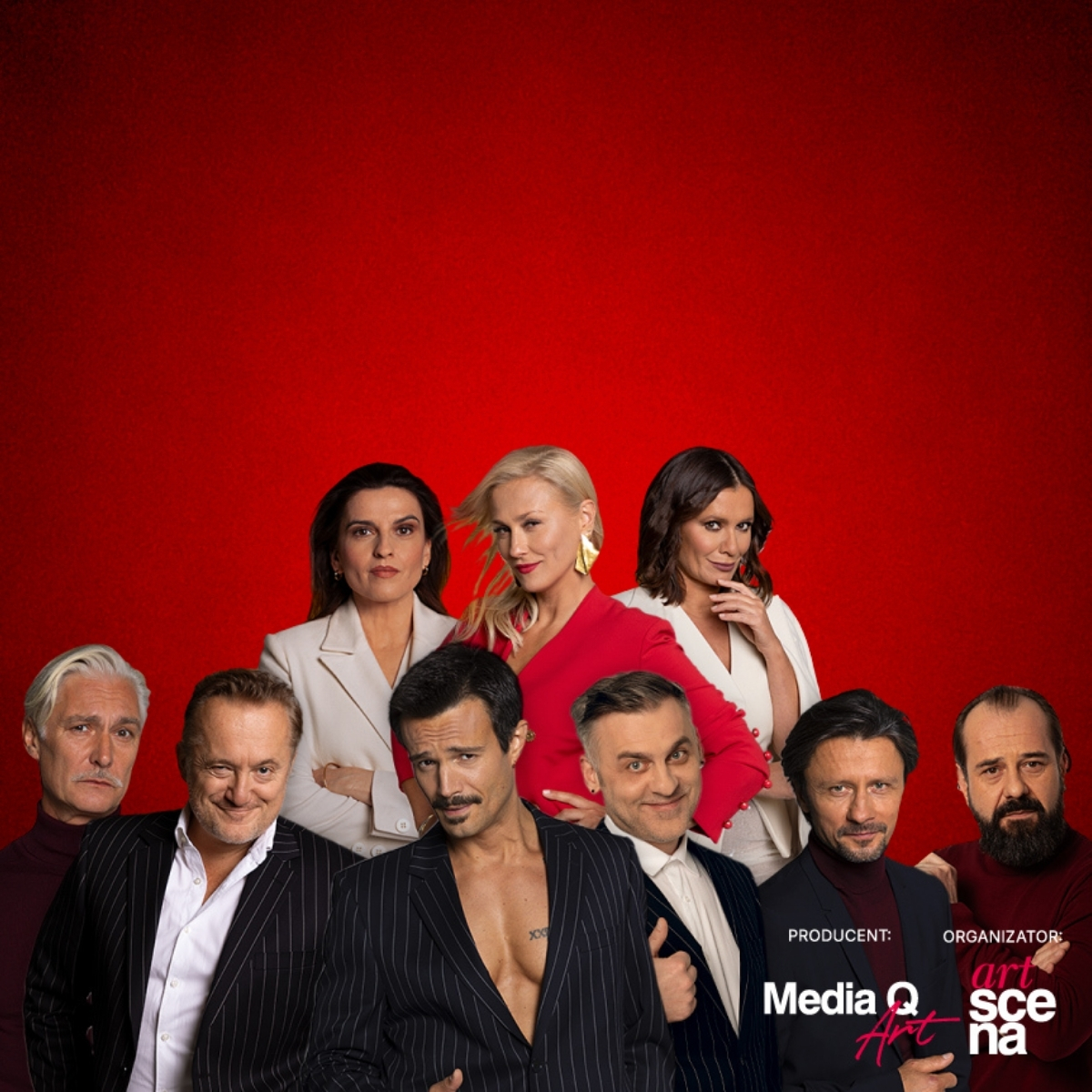 Grafika promująca spektakl "Tylko miłość"