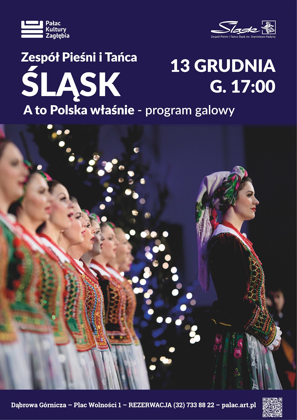 Plakat promujący koncert ZPiT "Śląsk"