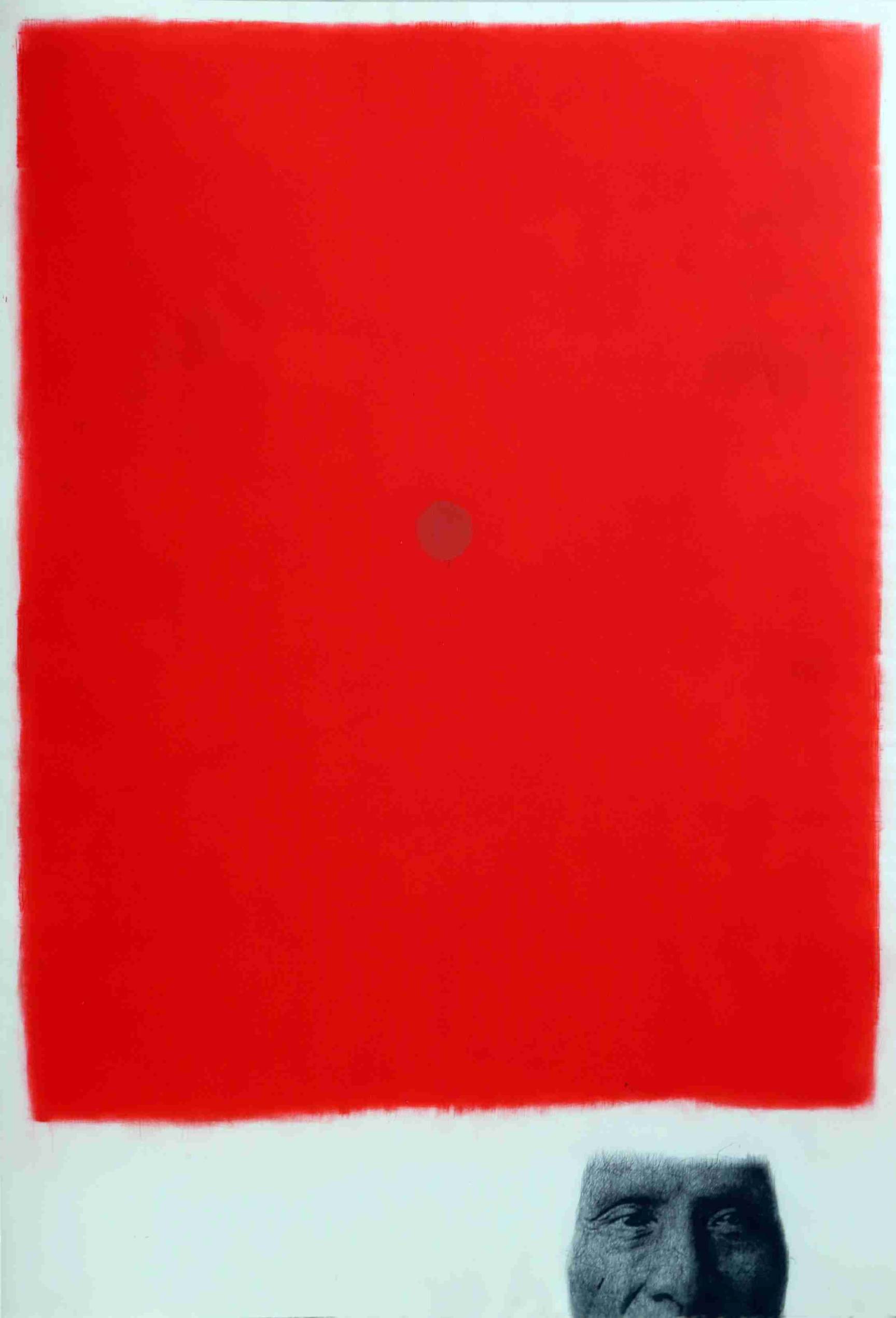 Reprodukcja "Red Cloud blanket" Andrzej Łabuz