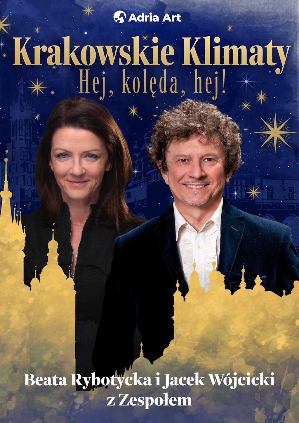 Plakat promujący wydarzenie Krakowskie klimaty - Hej Kolęda, Hej